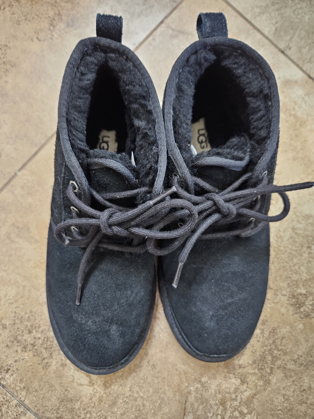 Womens Black UGG Neumel Shoes - Picture 3 of 6